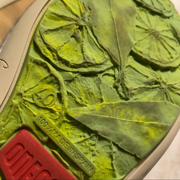 On Foot 14001 Sneaker perforated leather Spain tan women's size 9 cushioned shoe - Picture 7 of 10